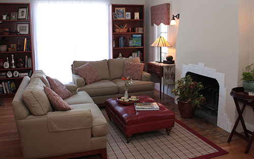Elegant Art Deco living room.  Martinez, CA.